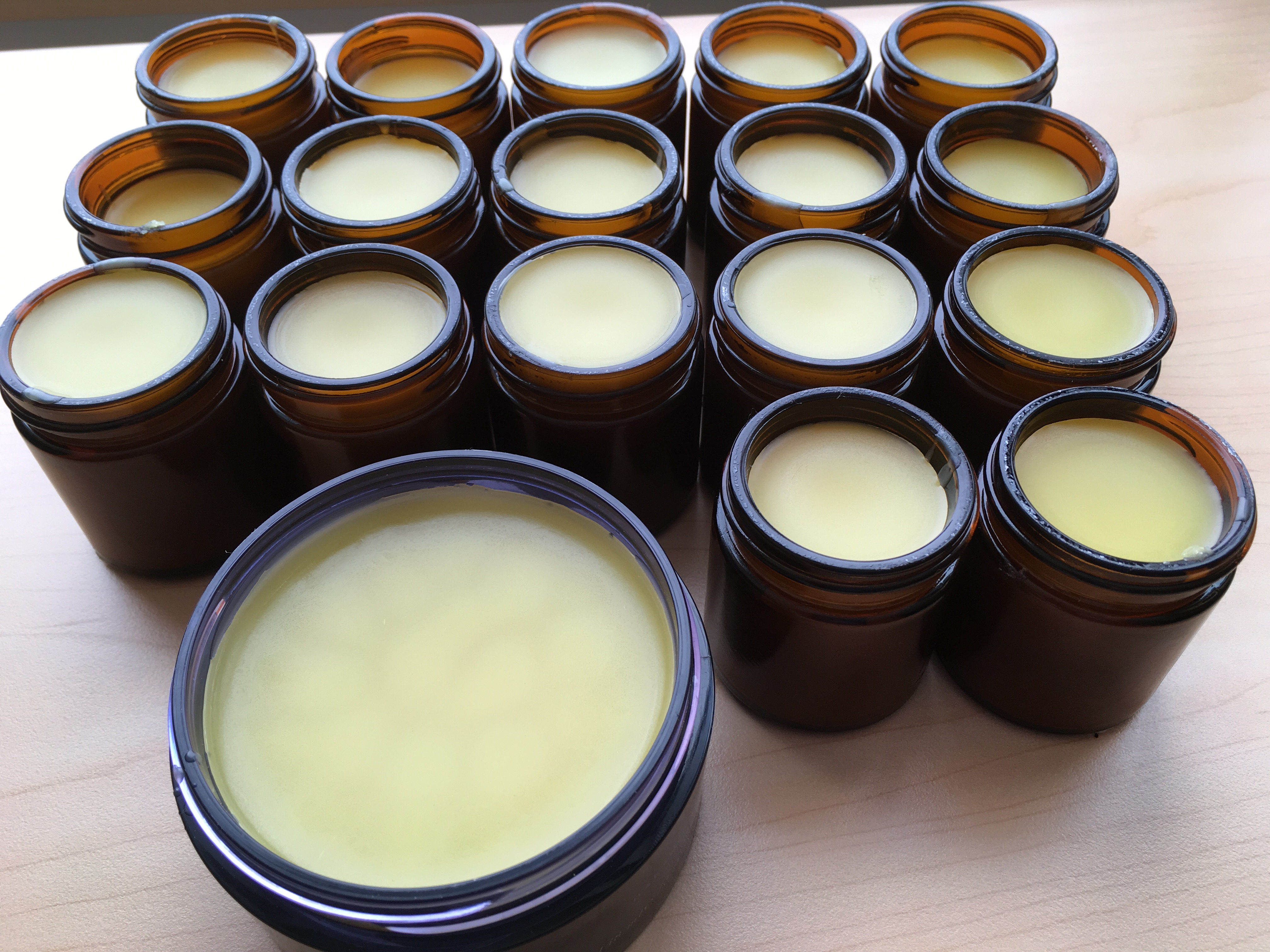 Finished Devil's Club Salve in Jars