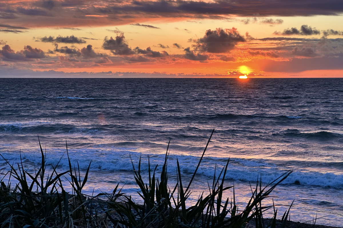 Sunset at Agate Beach on Haida Gwaii.