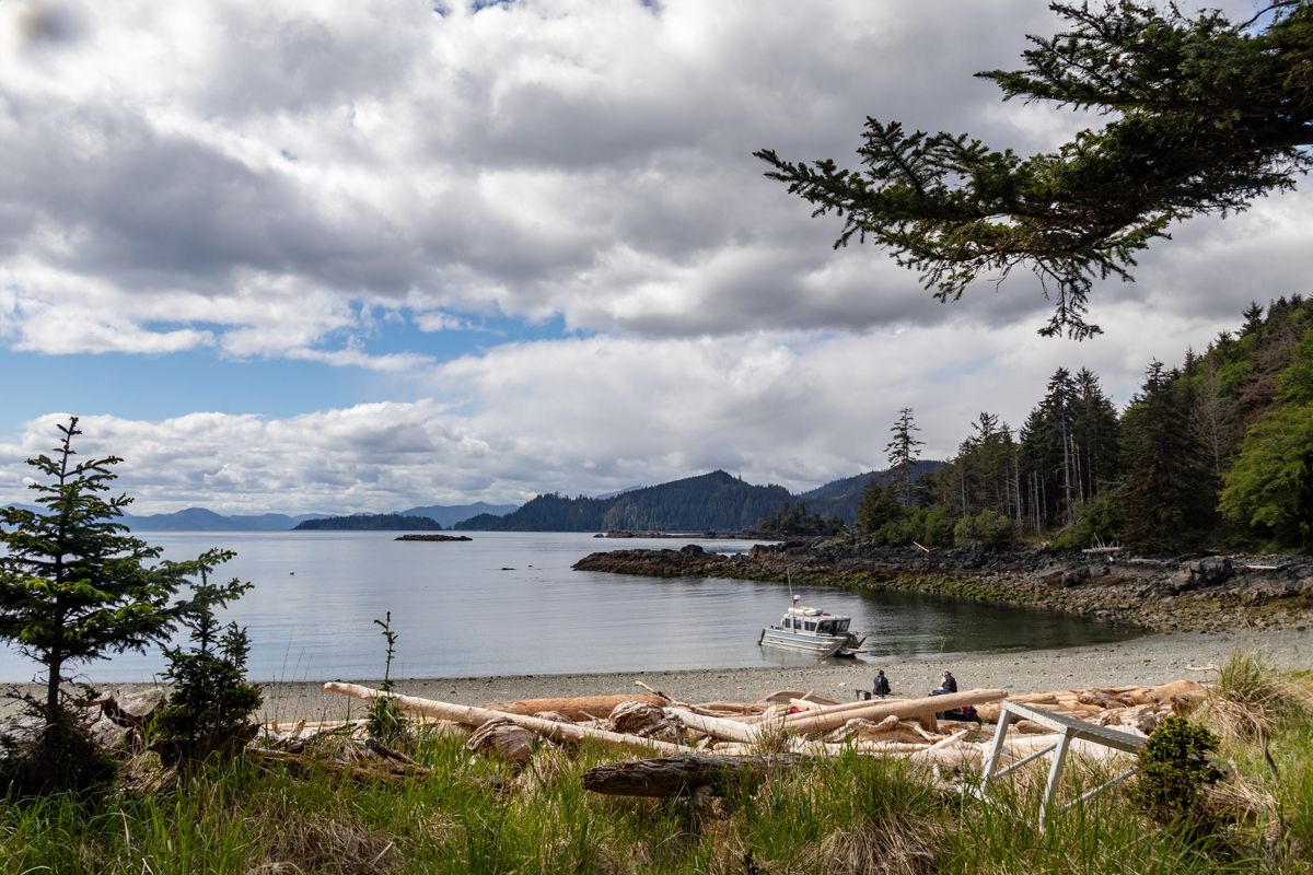 View of the beach at K'uuna.