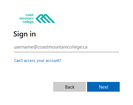 Sign in to your account